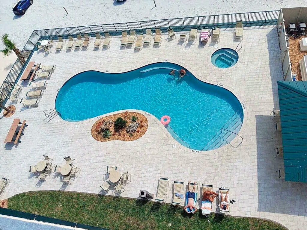 Looking At Pool from Sunsmart Unit